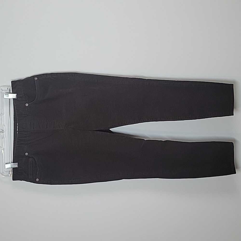 Lands' End High Rise Pull On Corduroy Skinny Pants Brown